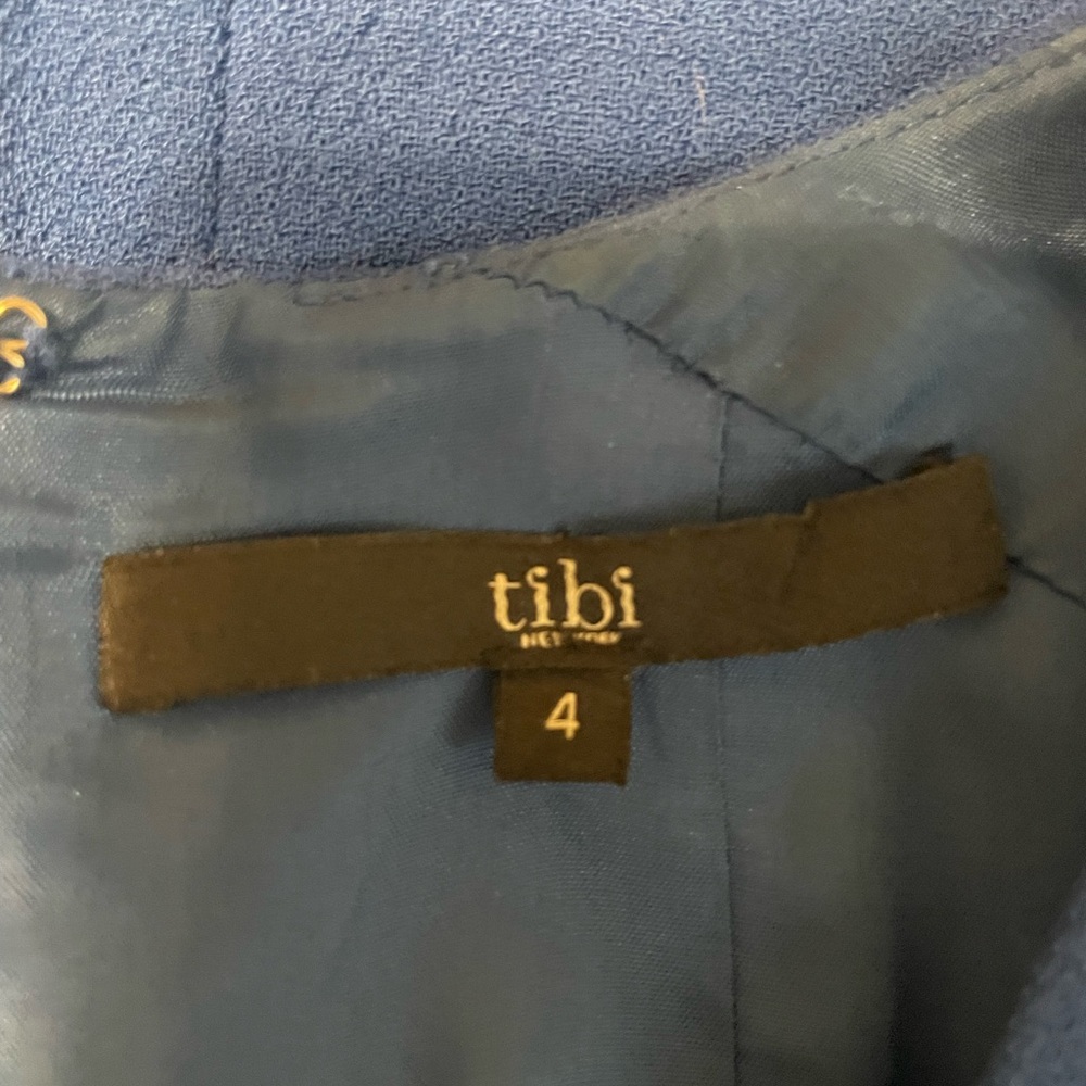 Tibi Deep Blue Mini Dress - Picture 2 of 13